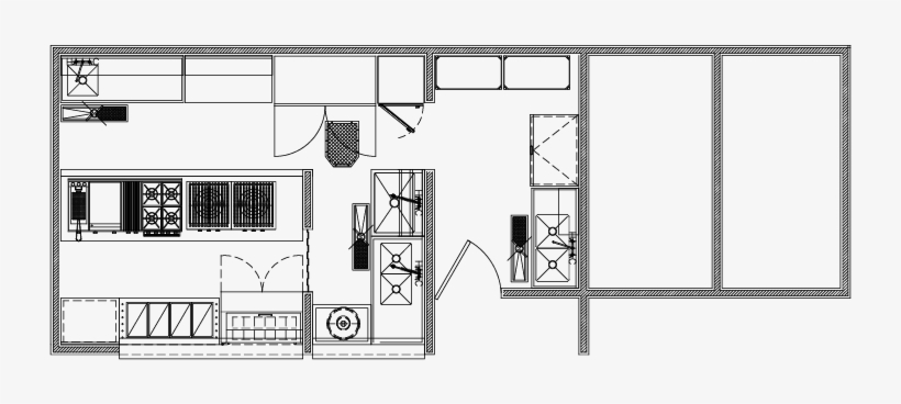 Cocina Para Restaurant De Mariscos - Diagram, transparent png download