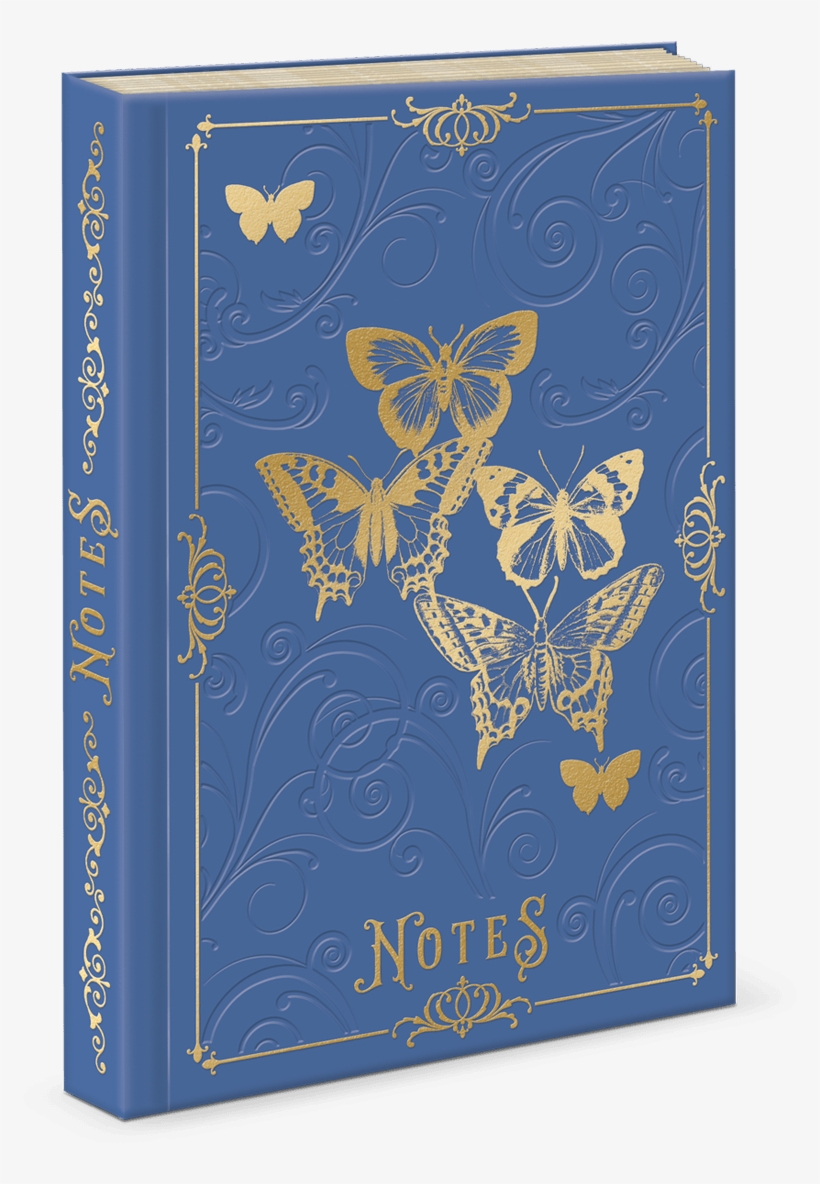 Butterfly Swirls Faux Leather Journal - Motif, transparent png download