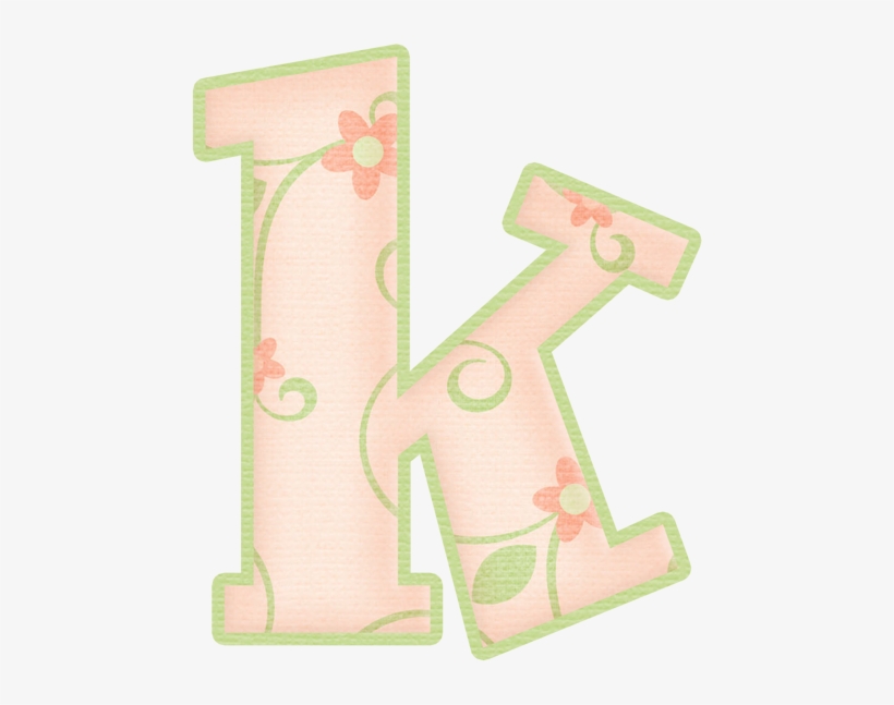 K May Flowers Alpha 2 - Letter, transparent png download