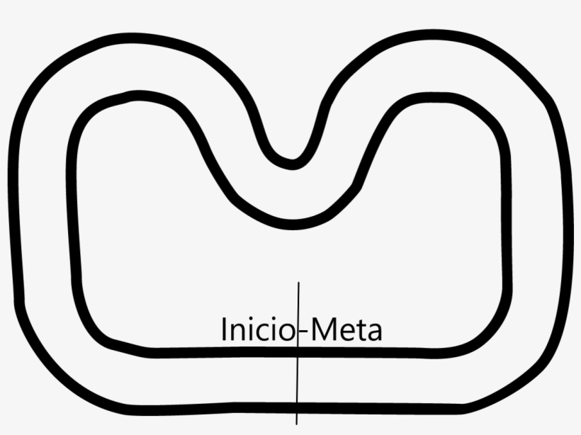 Se Construye Una Pista Delimitada Por Dos Líneas Negras - Line Art, transparent png download