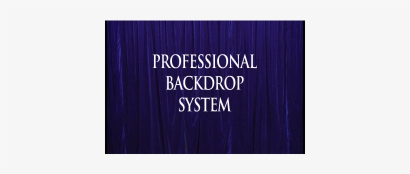Today, When You Order "professional Backdrop System - Professional Backdrop System (black With Deluxe Curtain), transparent png download