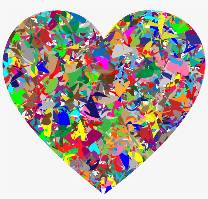 Big Image - Modern Art Heart, transparent png download