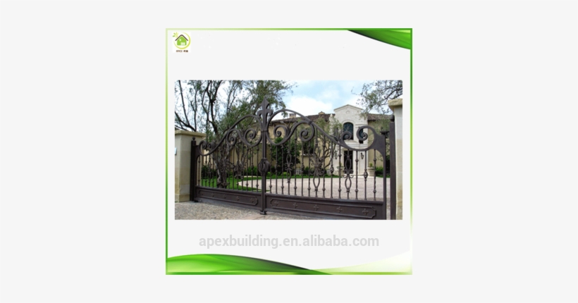 Driveway Main Wrought Iron Security Gates Designs - Wrought Iron Fence & Gate, transparent png download