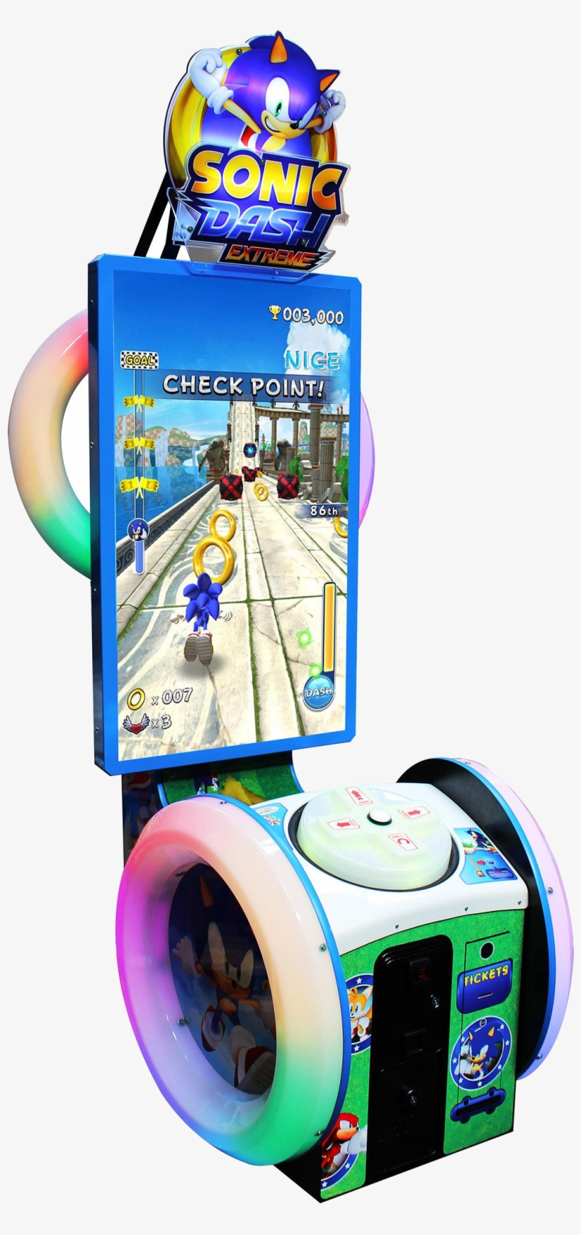 Sonic Dash Extreme Cabinet - Sonic Dash Arcade Machine, transparent png download