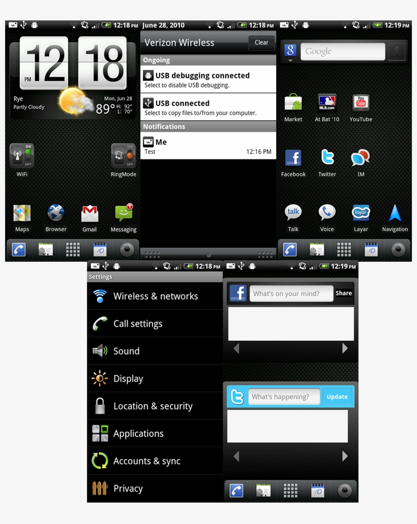 [ Img] Original Thread - Htc Sense Status Bar, transparent png download