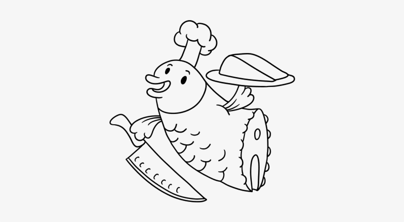 Pescado Para Colorear - Drawing, transparent png download