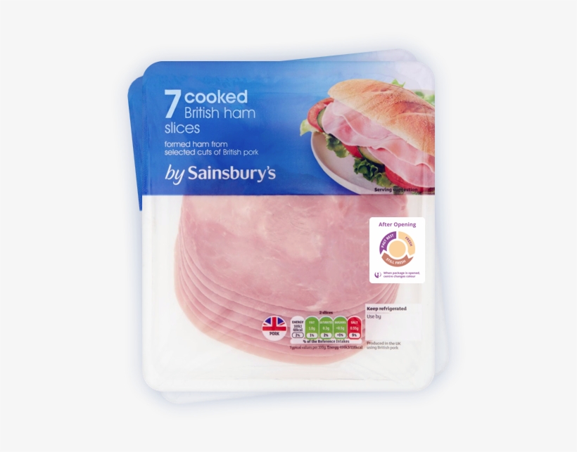 'smart Label' From Sainsbury's Shows How Long Ham Packaging - Sainsburys Smart Label, transparent png download
