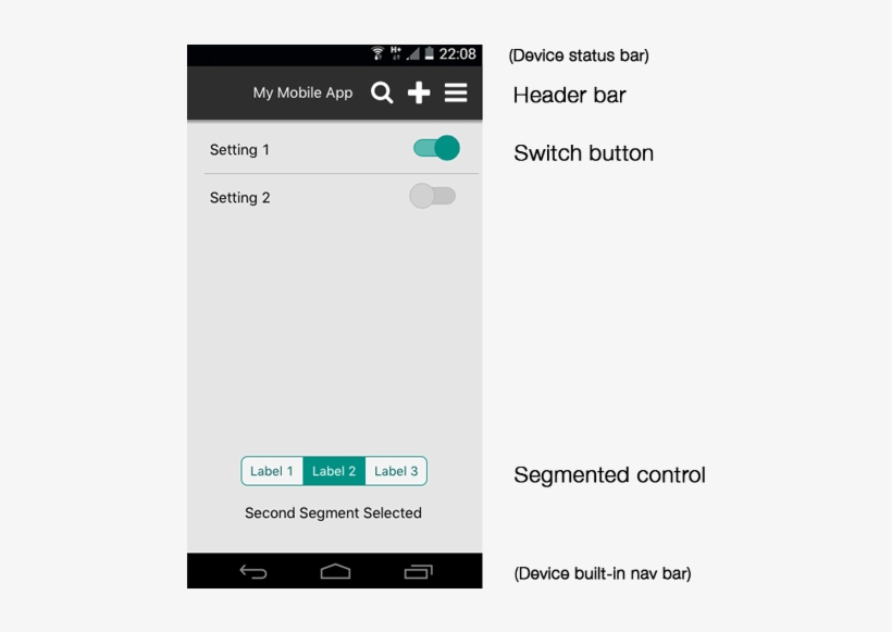 Themed Widgets Can Be Used To Create Native-looking - Android Switch Button, transparent png download