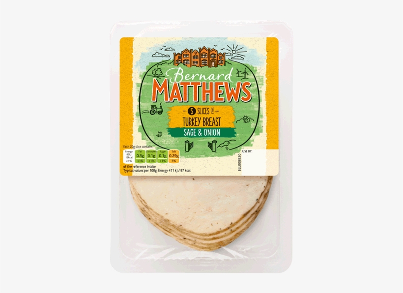 Sage & Onion Turkey Breast Slices - Bernard Matthews Chicken Tikka, transparent png download