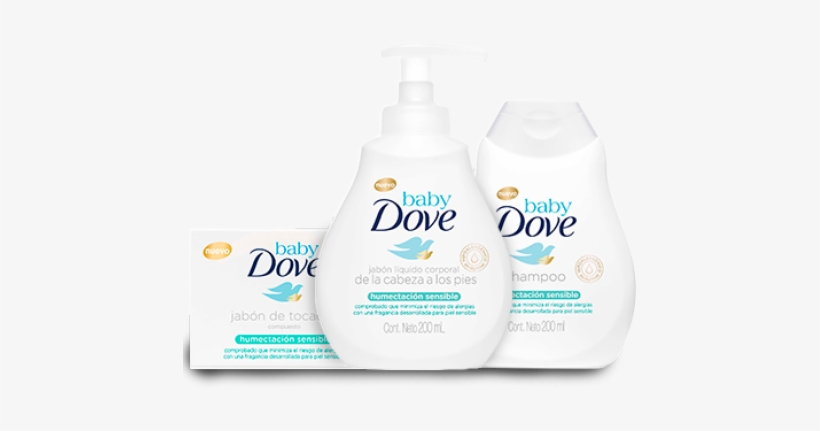 Baby Dove Humectación Sensible - Baby Dove Sensitive Moisture Tip To Toe Wash, 380ml, transparent png download