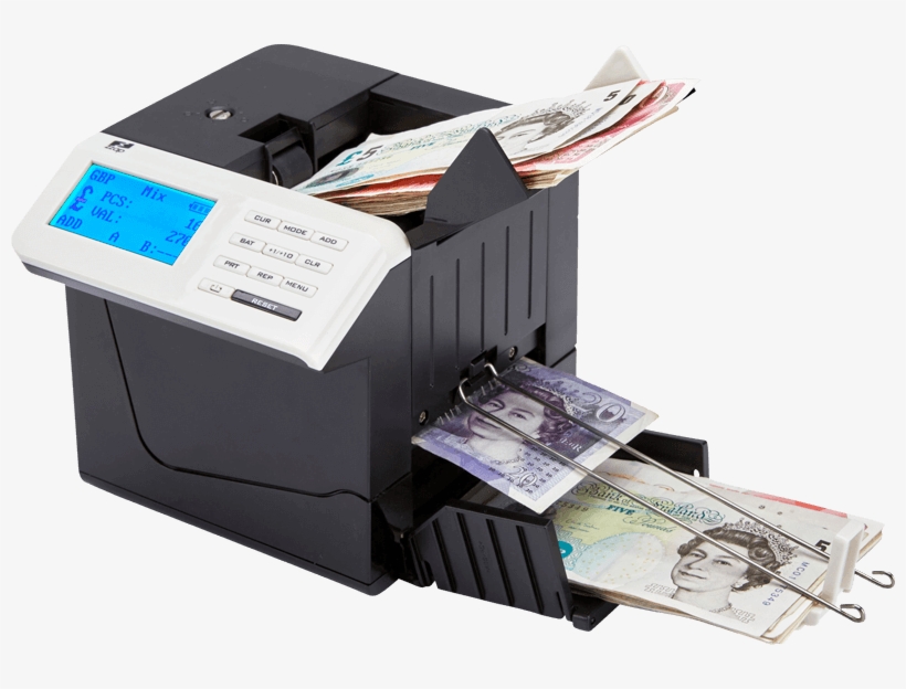 Zzap D50 Banknote Counter With Fake Money Detection - Banknote Counter, transparent png download
