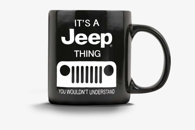 Black Mug - Chroma 009991 Jeep It's A Jeep Thing Stick Onz Decal, transparent png download