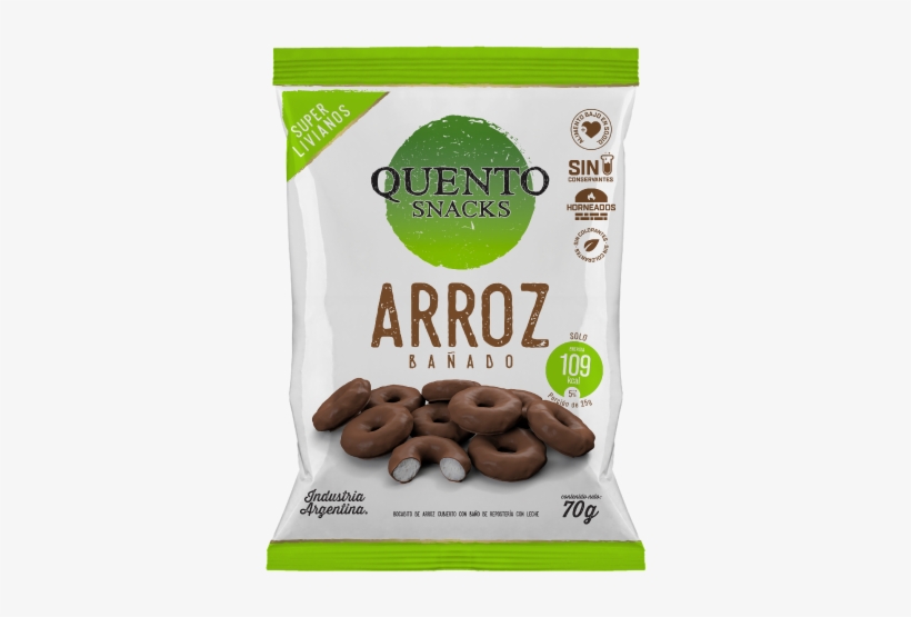 Bocaditos De Arroz Cubiertos Con Baño De Repostería - Quento Snacks, transparent png download