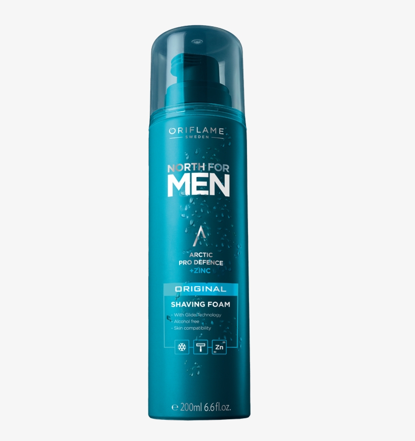 Espuma Para Afeitar North For Men Original - North For Men Original Shaving Foam Oriflame, transparent png download