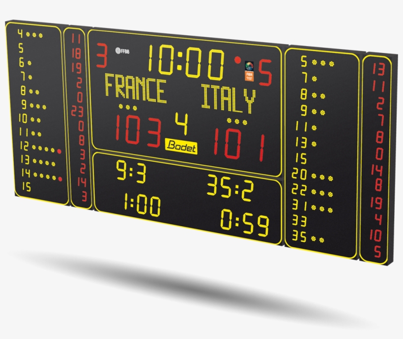 Bodet - Basketball Scoreboard - Bt6530 Alpha - Bodet Bt 6325, transparent png download
