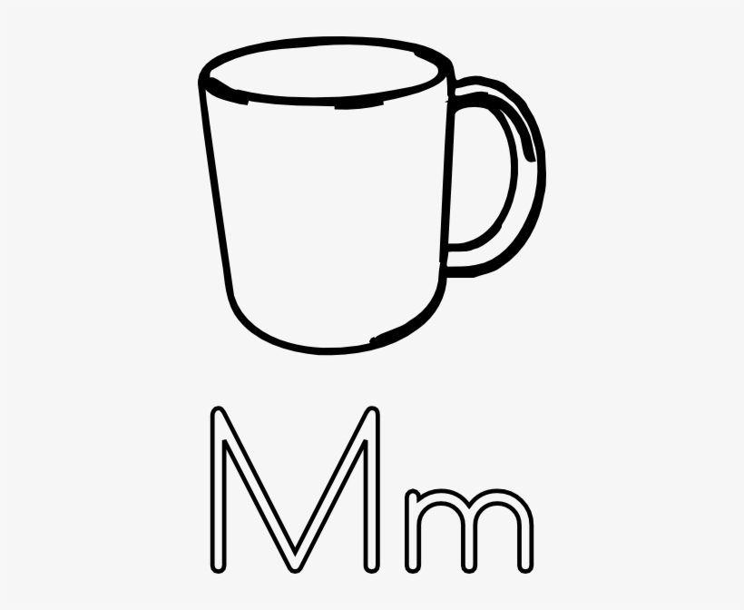 M Is For Mug Svg Clip Arts 384 X 592 Px, transparent png download