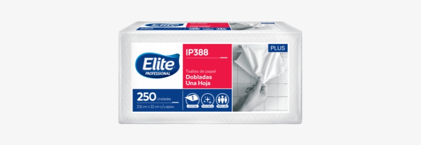 Elite Plus Hoja Simple Extra Blanca De 250 Hojas - Papel Toalla Elite Interfoliado, transparent png download