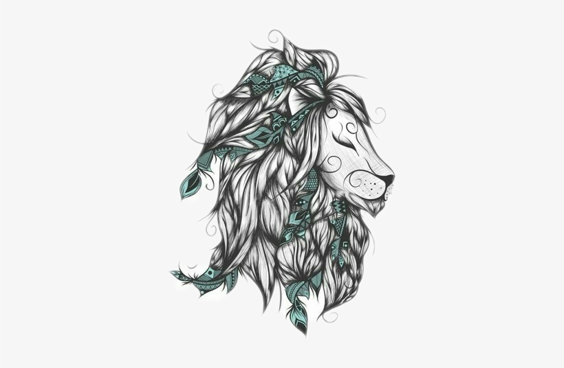 Report Abuse - Poetic Lion Tattoo, transparent png download