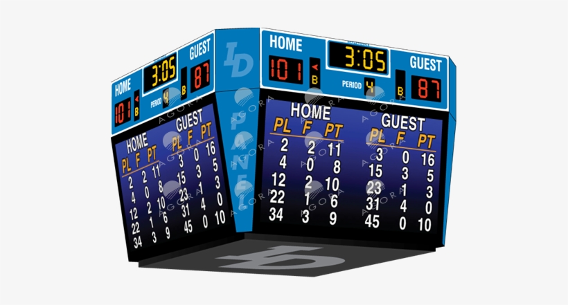 Bb-2146 Basketball Scoreboards - Basketball, transparent png download