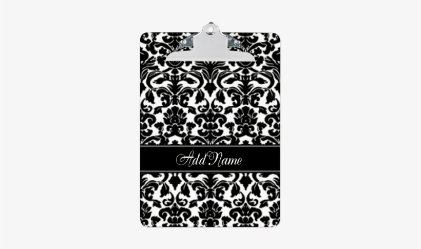 Add Name Damask Pattern Clipboard On Cafepress - Wallpaper, transparent png download