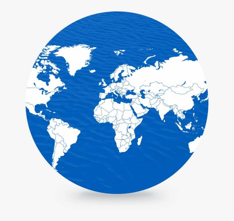 We Establish Churches - Minimalist World Map, transparent png download