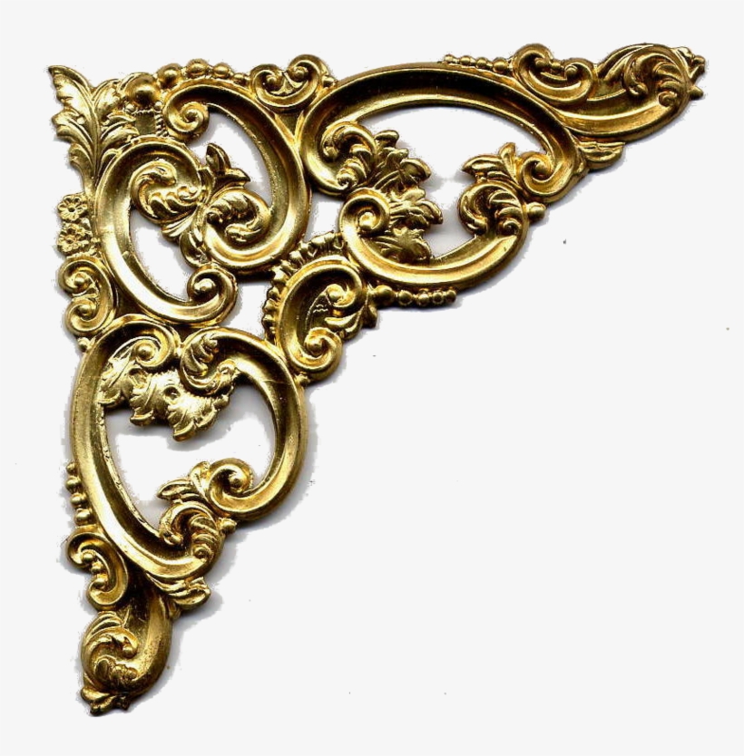 Gold Transparent Red Corner Pictures To Pin On Pinterest - Art, transparent png download