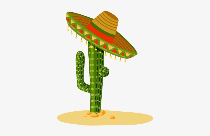 Vinil Para Recámara Infantil Sombrero Mexicano - Sombrero Mexicano Dibujo, transparent png download