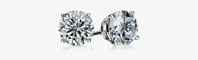 Diamond Earrrings Studs - 1.25 Ct Diamond Stud Earring, transparent png download