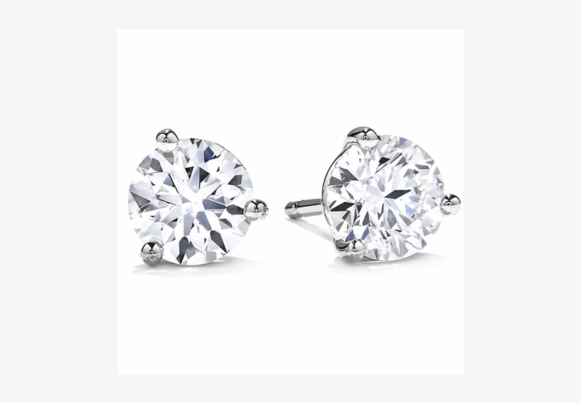3 Claw Diamond Earrings, transparent png download