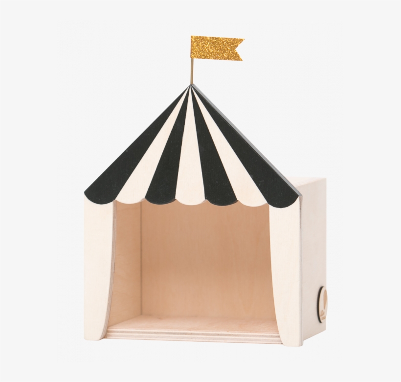 "the Big Top" Circus Shelf Mini Black & Wooden - Circus Box, transparent png download