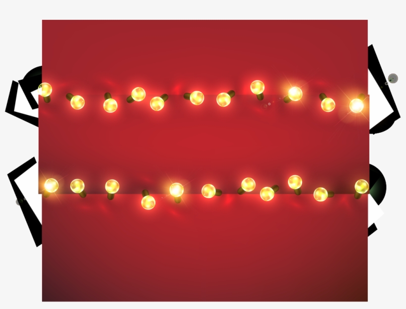 Christmas Lighting Decoration Vector - Vector Graphics, transparent png download