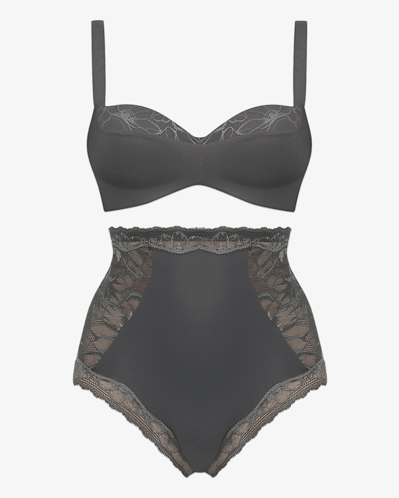 Pair With Super Soft, Delicate Lace Detailed Highwaist - Magic Boost Tai Grey, transparent png download