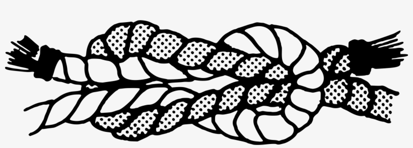 Reef Knot Rope Drawing Visual Arts - Reef Knot Clipart, transparent png download