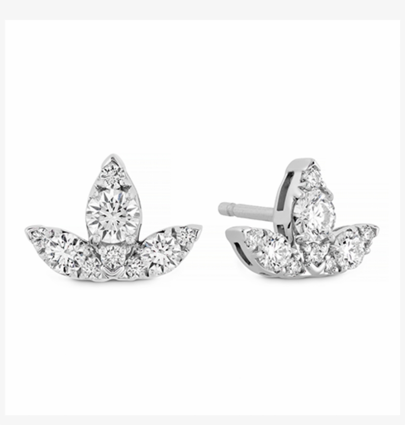 Hof 18k White Aerial Triple Diamond Stud Earrings - Hof Aerial Triple Diamond Stud Earrings - S Hof-aerialtrpdse-s, transparent png download