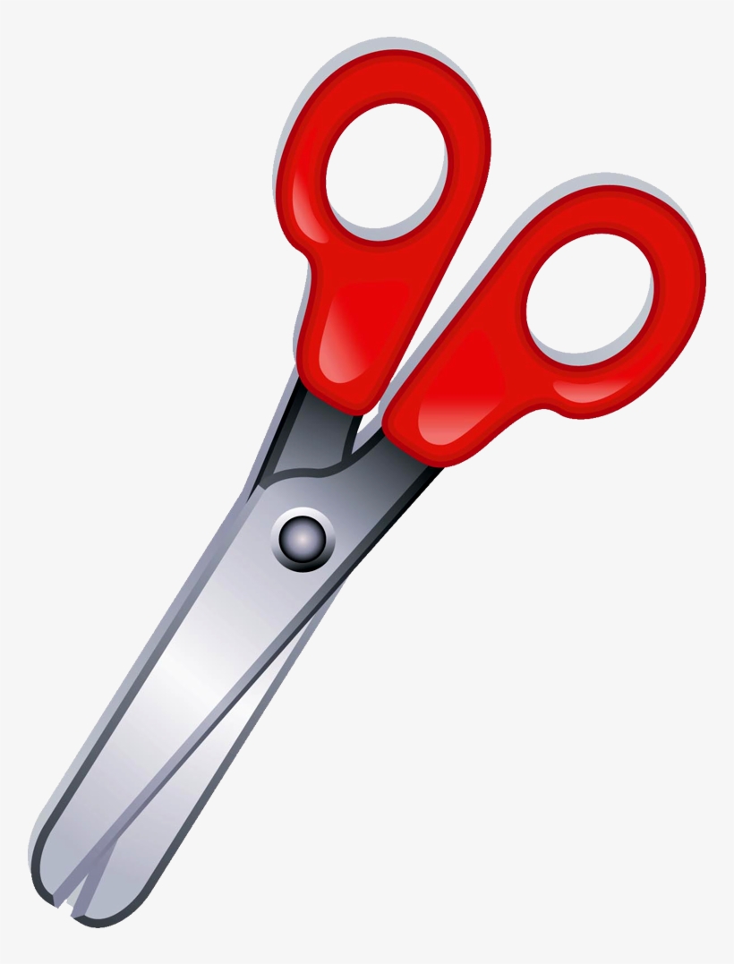 Tesoura Escolar Png - Desenho De Tesoura Escolar, transparent png download