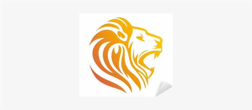 Lion Logo,lion Head Symbol,silhouette Carnivore Icon - Lion Head Symbol Of Singapore, transparent png download