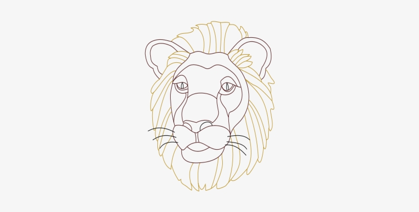 Free Lions Head - Illustration, transparent png download