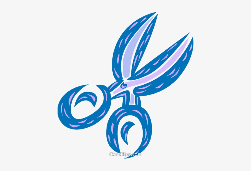 Colorful Scissors Royalty Free Vector Clip Art Illustration - Illustration, transparent png download