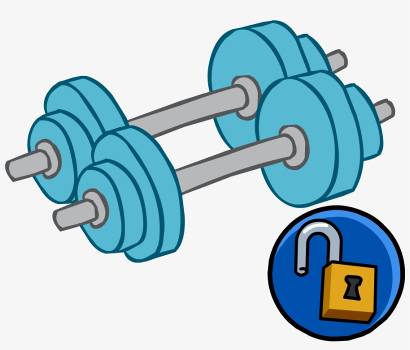 Bluehandweights - Club Penguin Weights, transparent png download