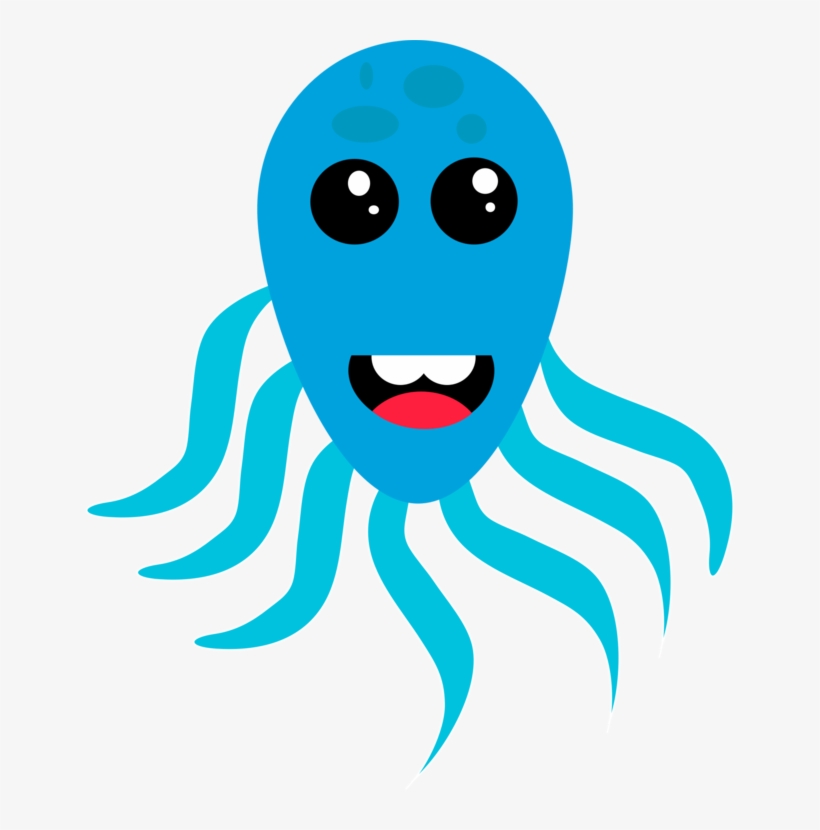 Octopus Cephalopod Cartoon Animal - Clip Art, transparent png download