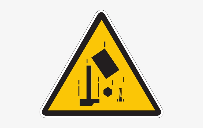 Falling Rocks - Low Temperature Warning Sign, transparent png download