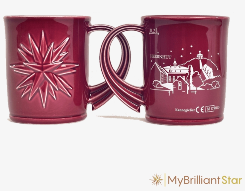 Herrnhut Star Mug - Weihnachtstasse Mit Herrnhuter Sterne Logo, transparent png download