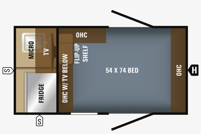 It's The Same Idea As A Traditional Teardrop Trailer, - Jayco Hummingbird 10rk, transparent png download