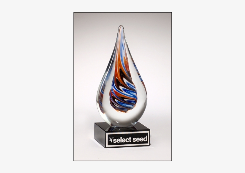 Marbled Color Glass Droplet With Base, transparent png download
