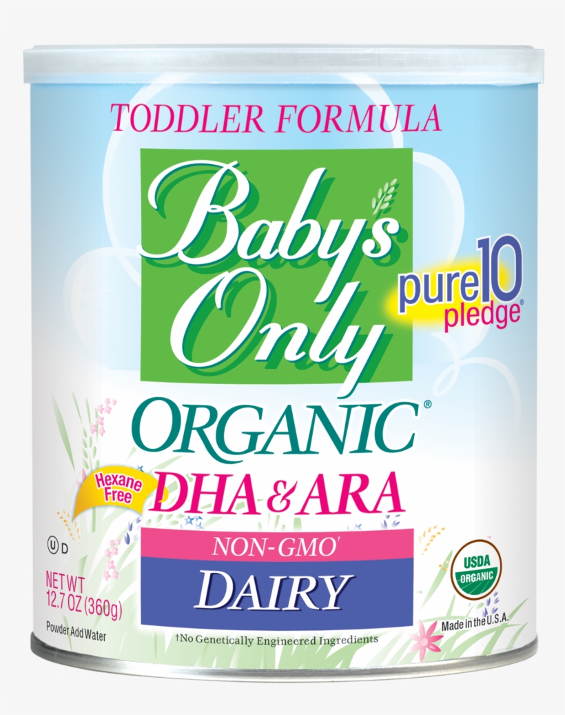 Baby's Only Organic Dairy With Dha & Ara Toddler Formula - Babys Only Dairy Dha, transparent png download