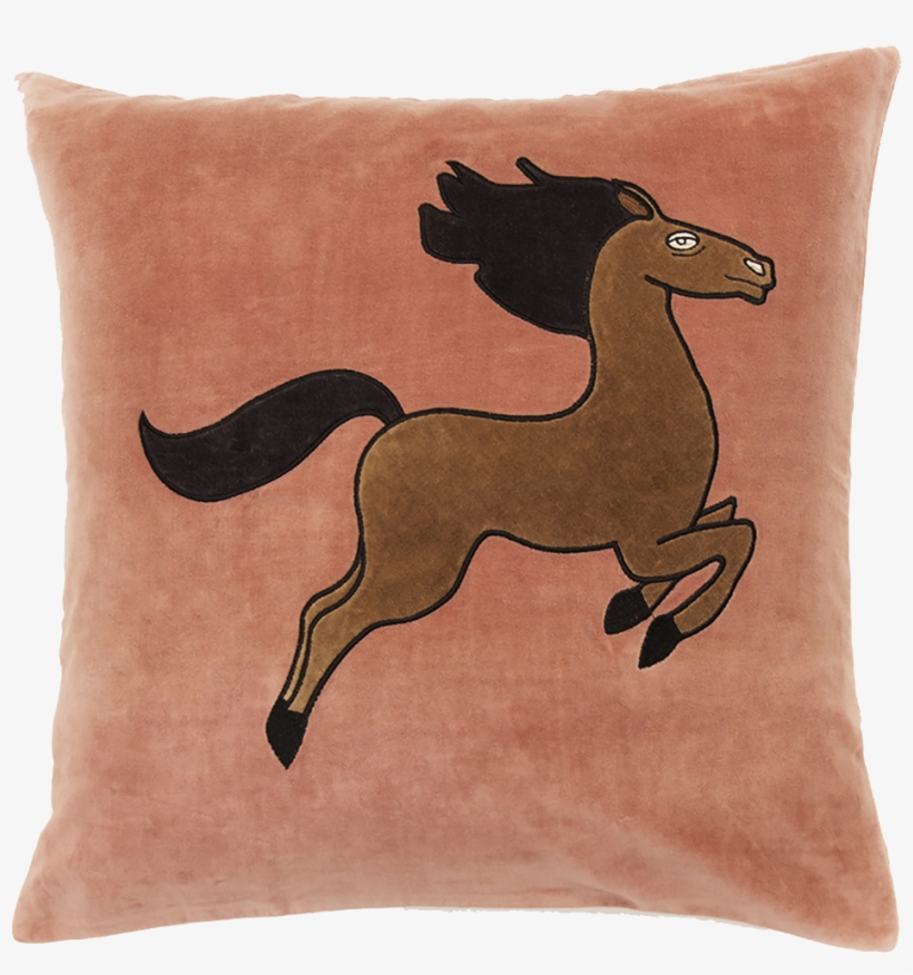 Horse Velvet Cushion - Mini Rodini Velvet Cushion Cover, transparent png download