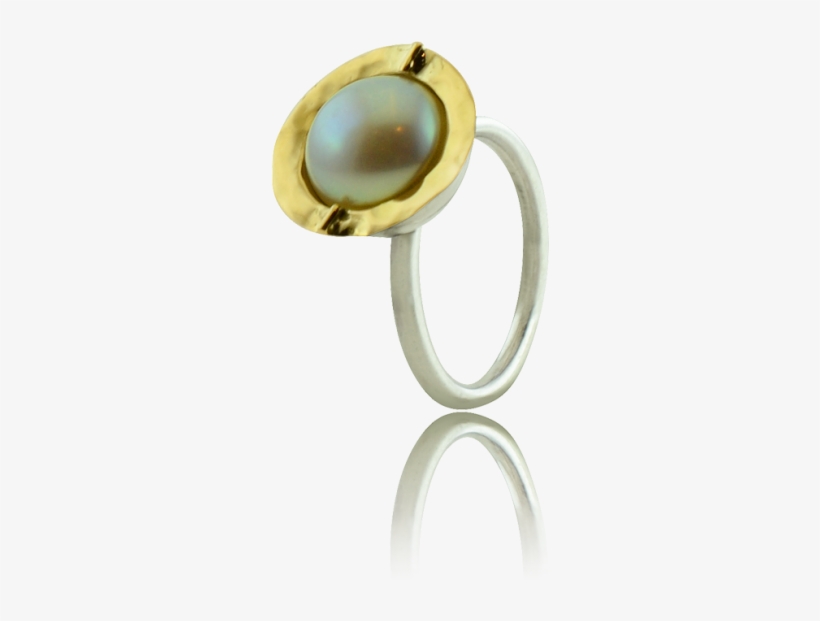 Winter White Pearl Ring - Ring, transparent png download
