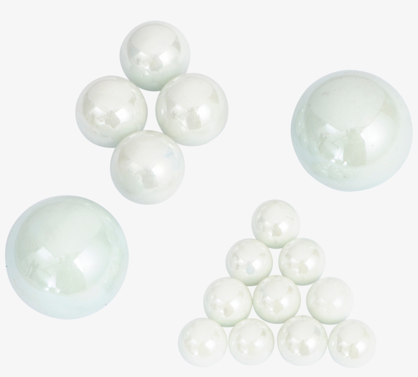 White Pearl Marbles, White, Large - Stock Photography, transparent png download
