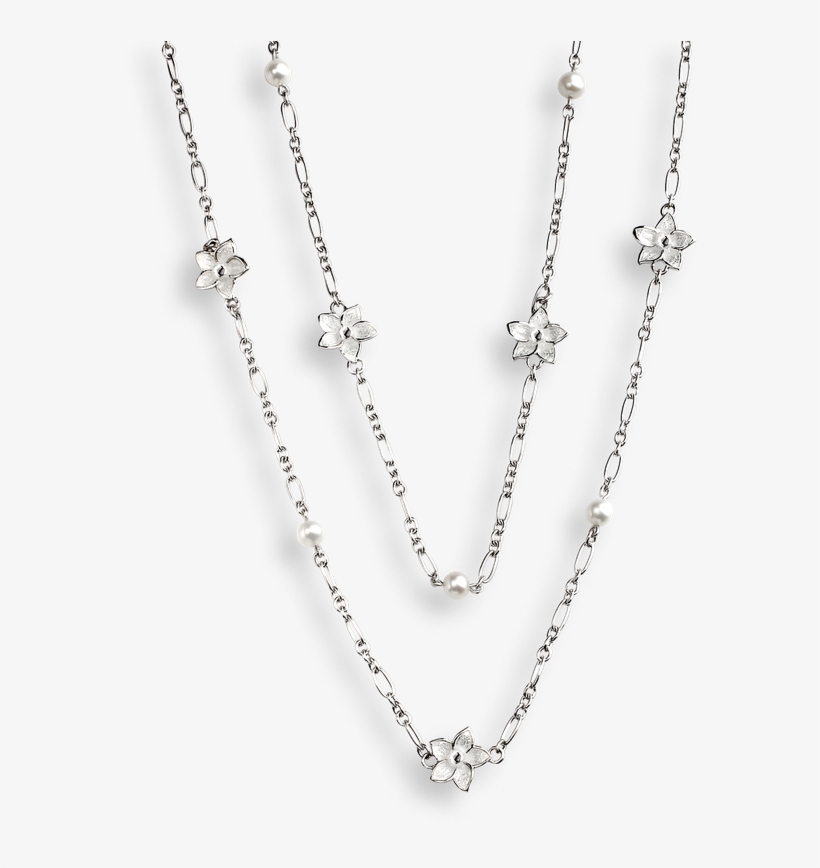 Nicole Barr Designs Sterling Silver Stephanotis Necklace - Necklace, transparent png download