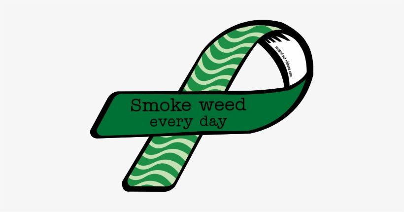 Smoke Weed / Every Day - Leukemia And Lymphoma Ribbon, transparent png download